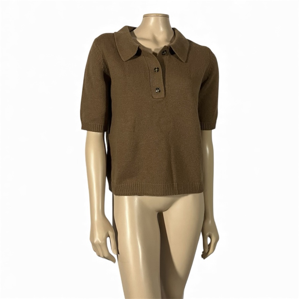 Herskind Alberto Knit Polo Blouse Cashmere Wool - Picture 10 of 16